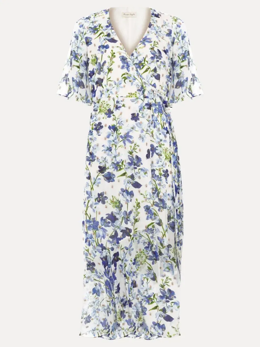 Платье миди с цветочным принтом Juliette Floral Phase Eight — изображение 5 из 8, белый