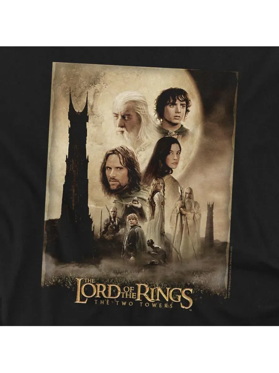 Футболка с принтом LOR TT Poster Lord Of The Rings — изображение 2 из 3, черный