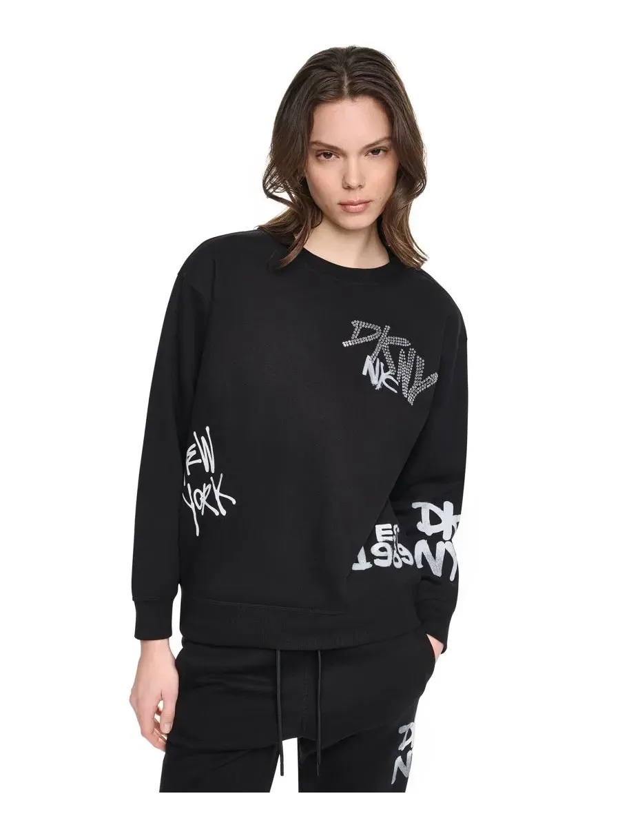 Свитшот женский с графическим принтом DKNY Sport