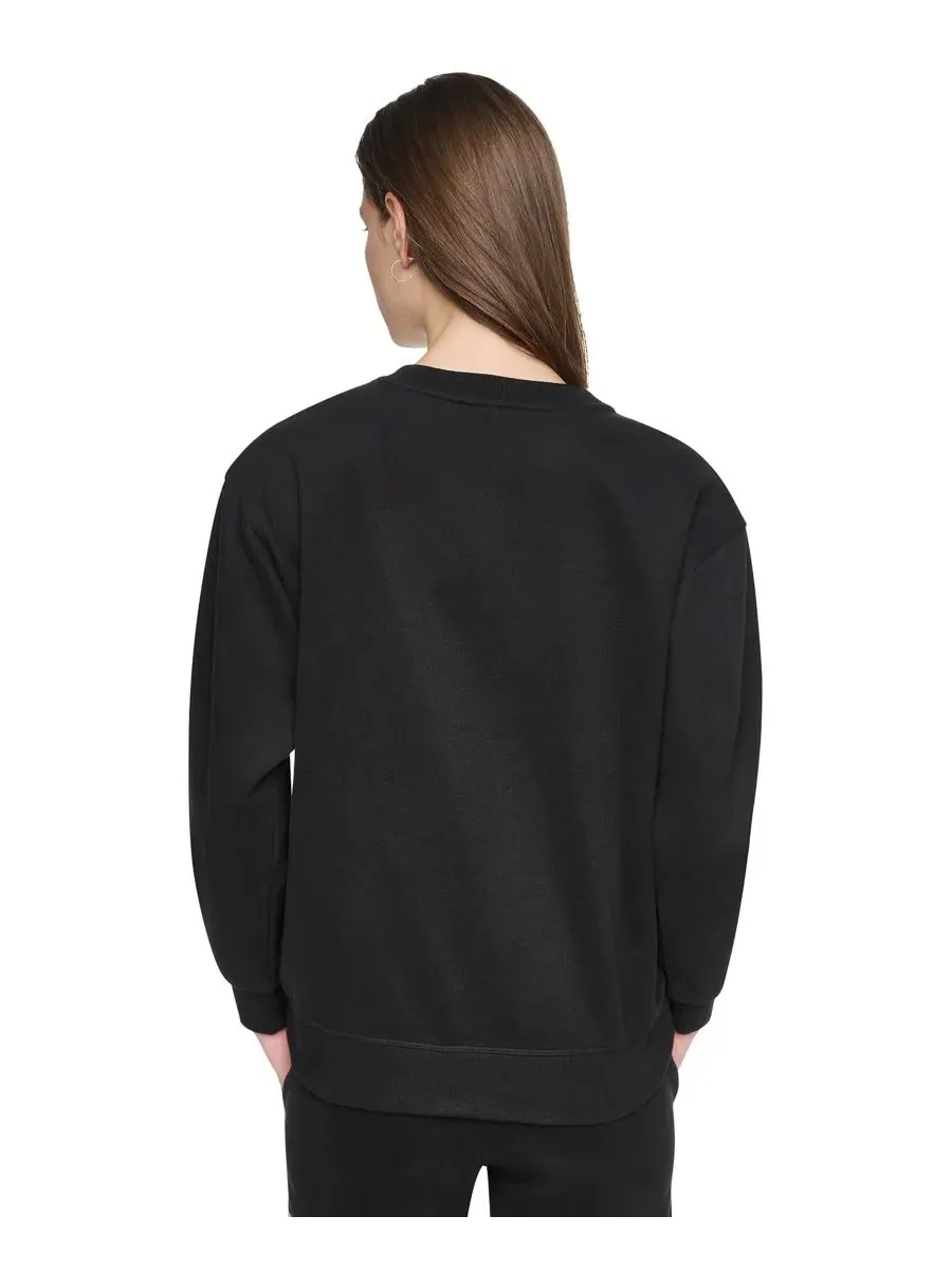 Свитшот женский с графическим принтом DKNY Sport — изображение 5 из 6, черный