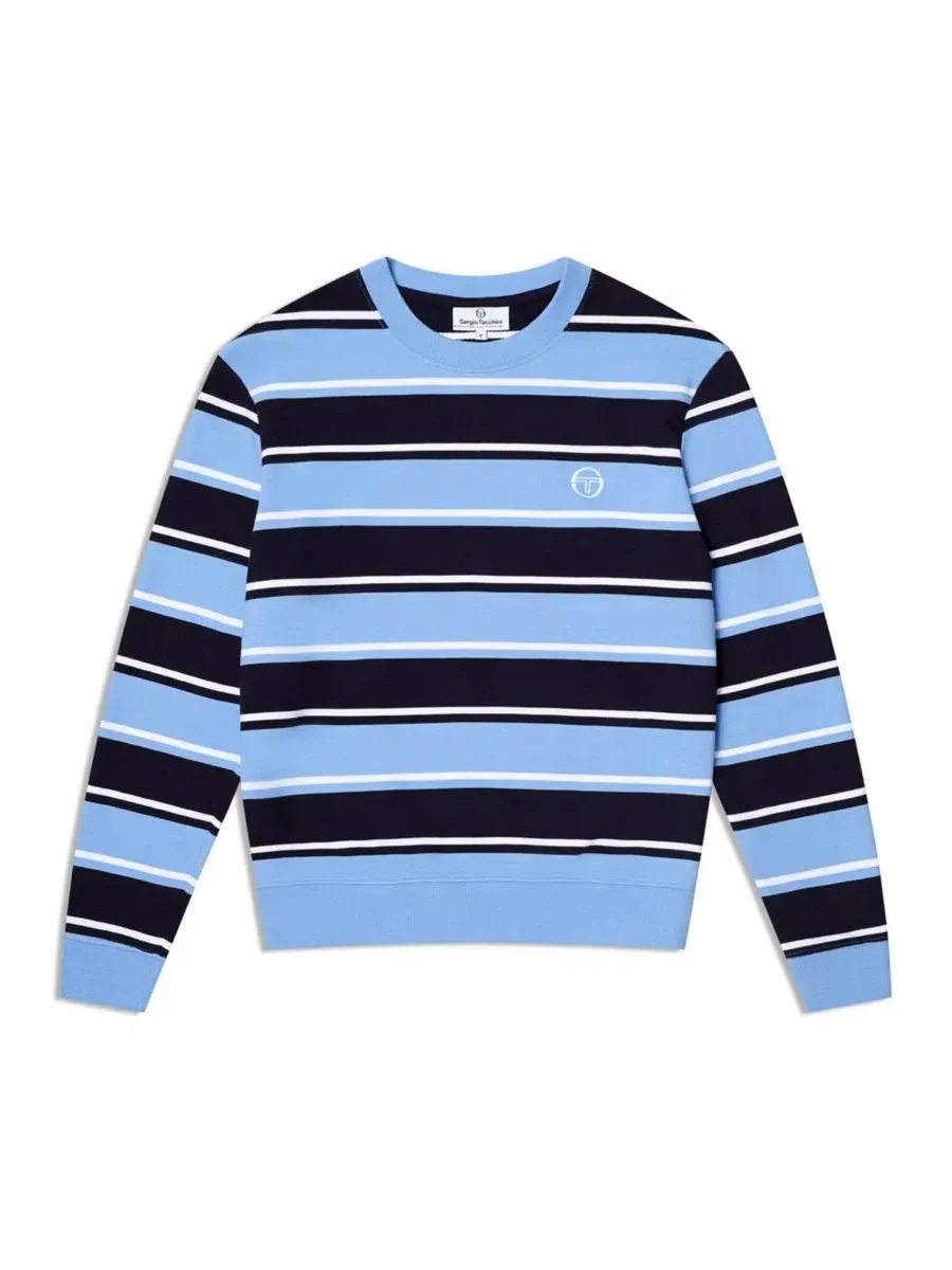 Мужской свитшот Strisse Stripe с круглым вырезом Sergio Tacchini — изображение 5 из 5, синий