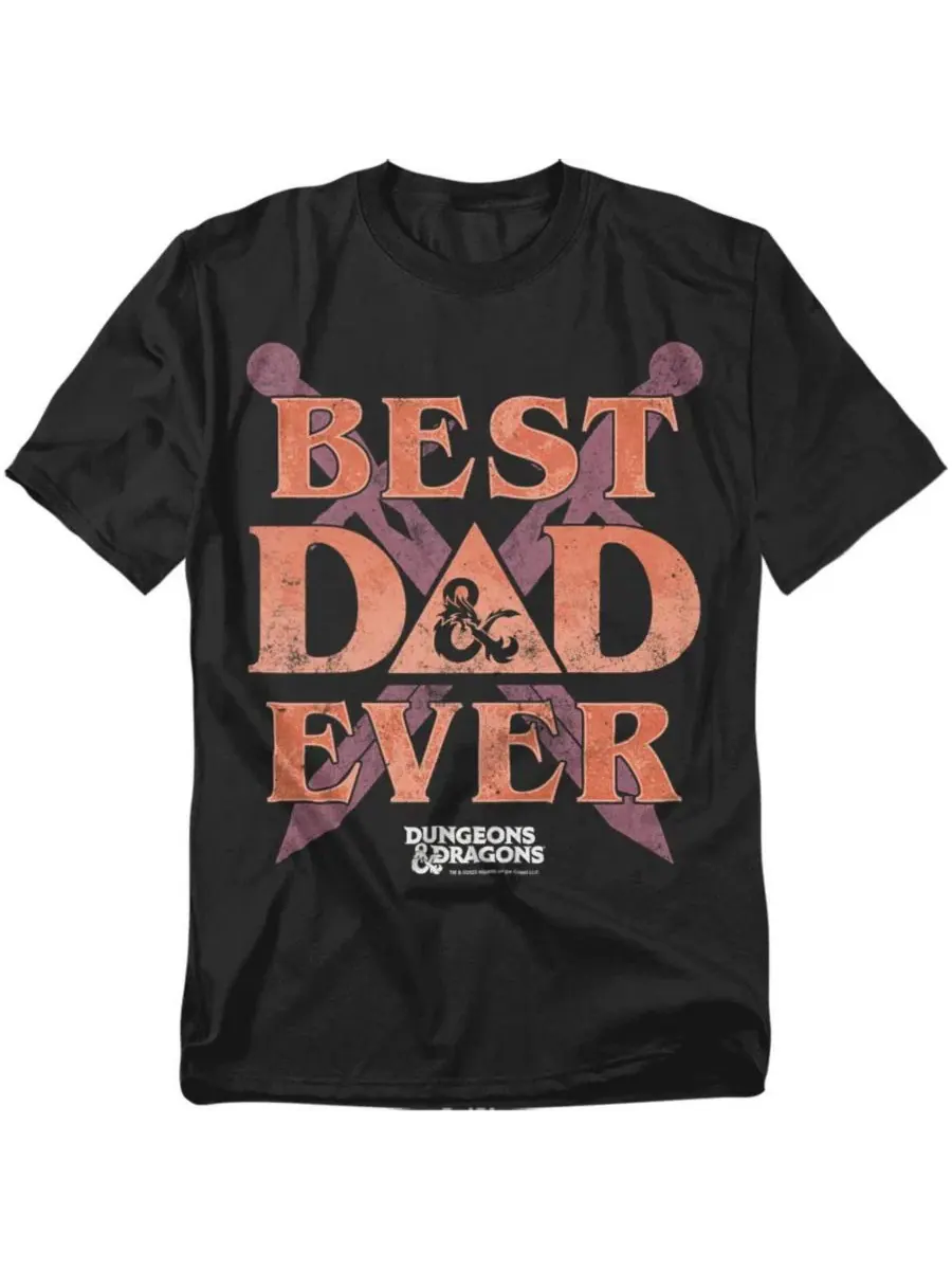 Футболка с принтом Dad Ever D&D — изображение 1 из 3, черный