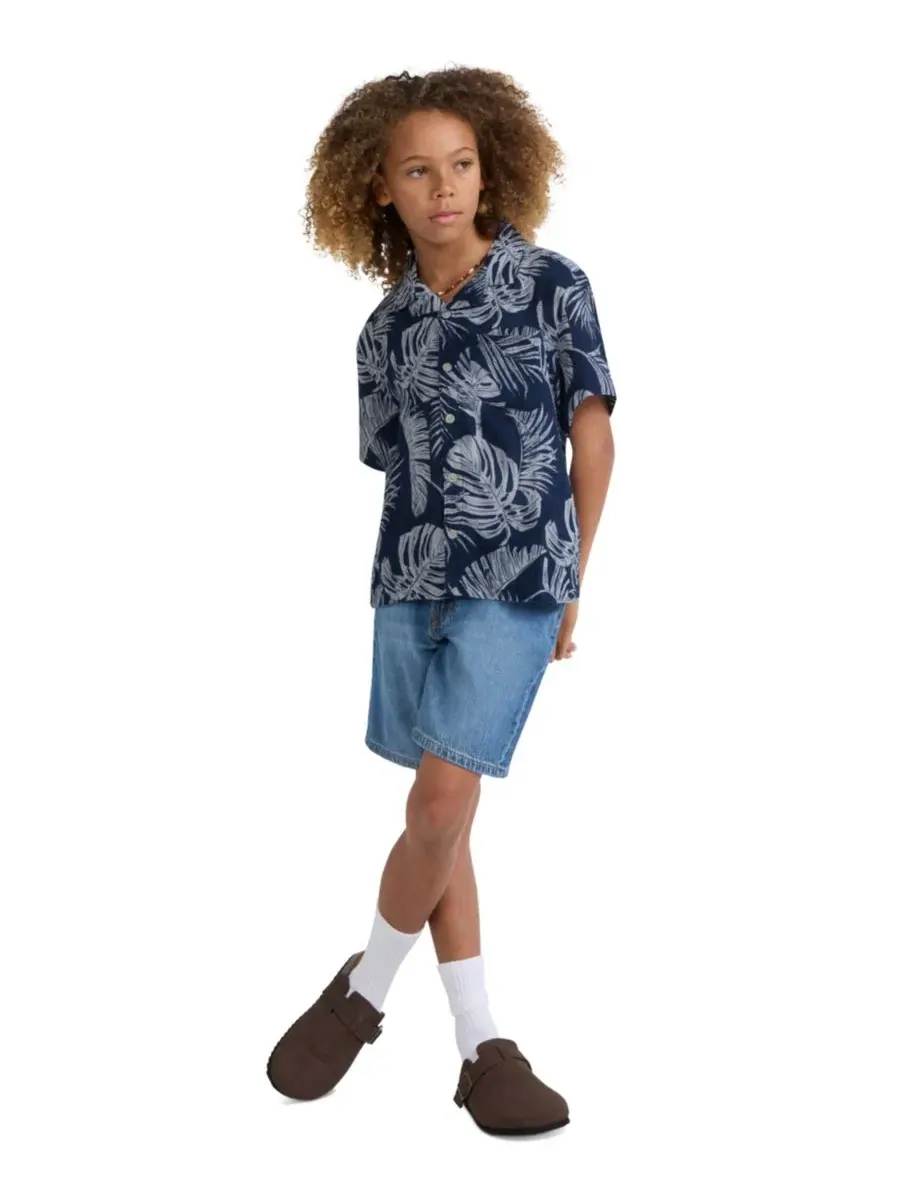 Футболка с коротким рукавом из марли для мальчиков 5-18 лет Abercrombie Kids — изображение 3 из 7