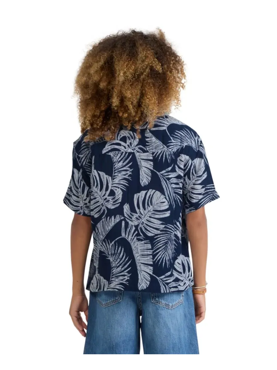 Футболка с коротким рукавом из марли для мальчиков 5-18 лет Abercrombie Kids — изображение 4 из 7