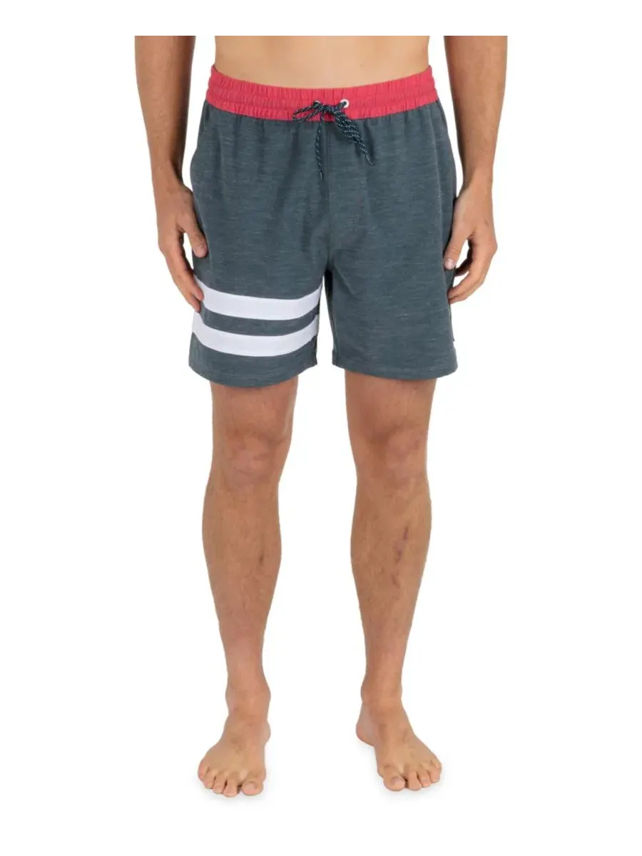 Мужские плавки Block Party Volley Stripe Hurley — изображение 1 из 8, темно-синий