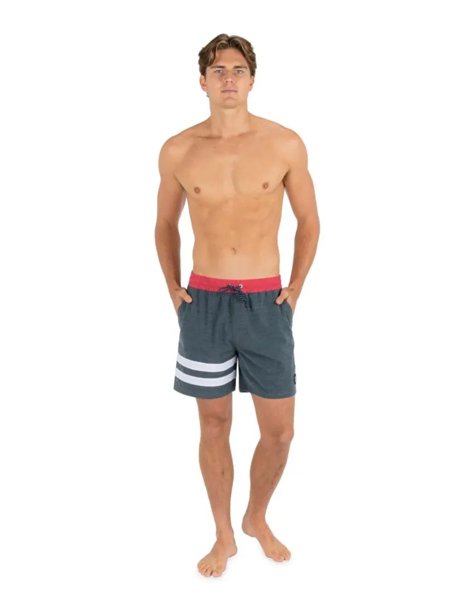 Мужские плавки Block Party Volley Stripe Hurley — изображение 2 из 8, темно-синий