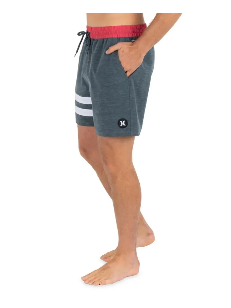 Мужские плавки Block Party Volley Stripe Hurley — изображение 3 из 8, темно-синий