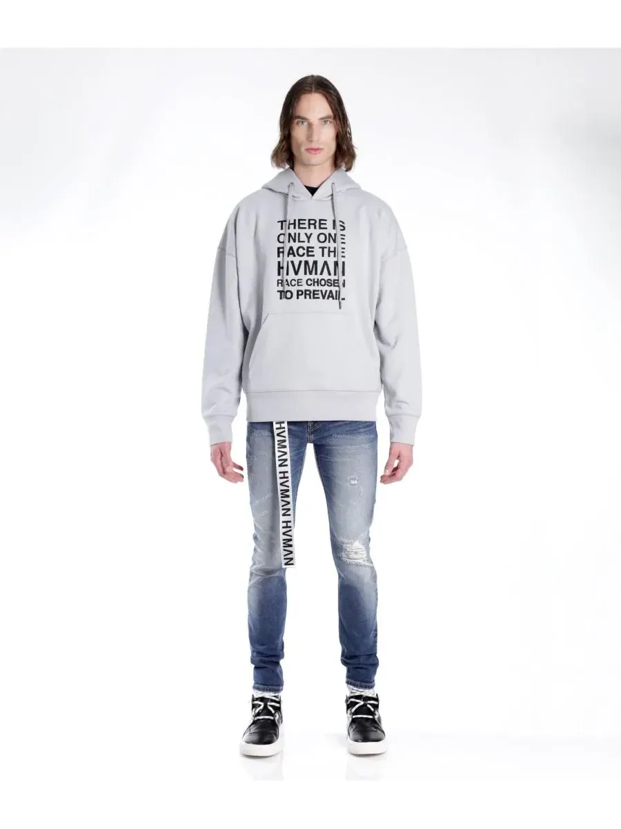 Джинсы Strat Super Skinny Fit с поясом, Baltic Hvman Chosen To Prevail X Cult — изображение 2 из 3, синий