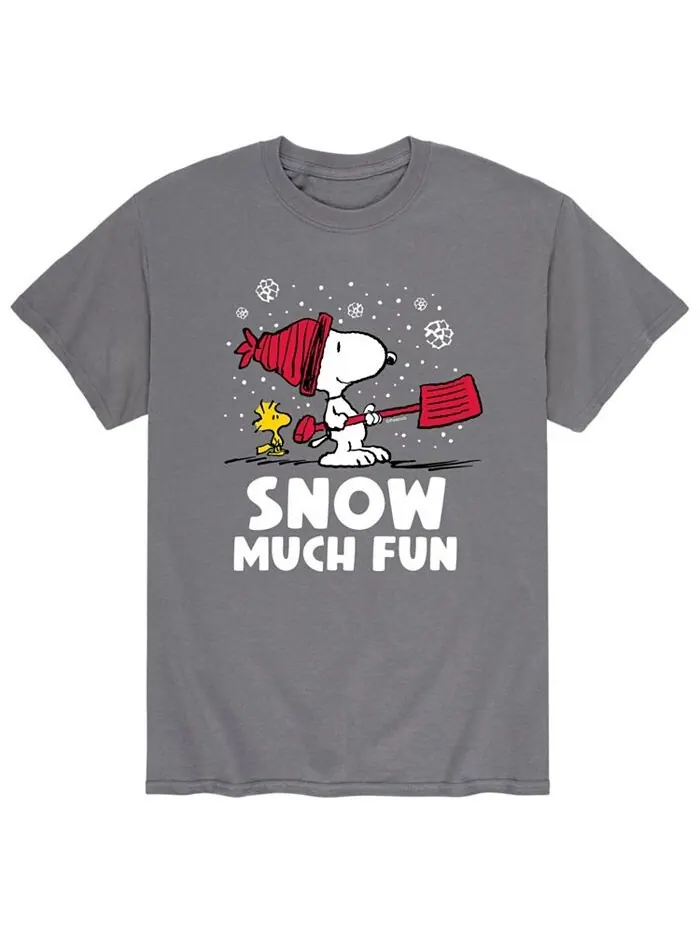 Мужская футболка Peanuts Snow Much Fun AIRWAVES — изображение 1 из 2, серый
