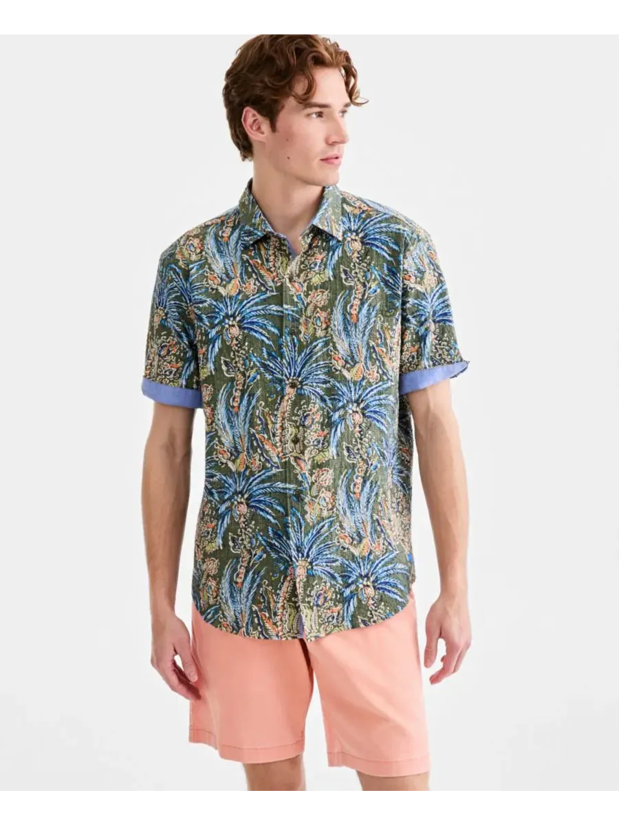 Мужская рубашка с коротким рукавом Nova Wave Feira Fronds Tommy Bahama
