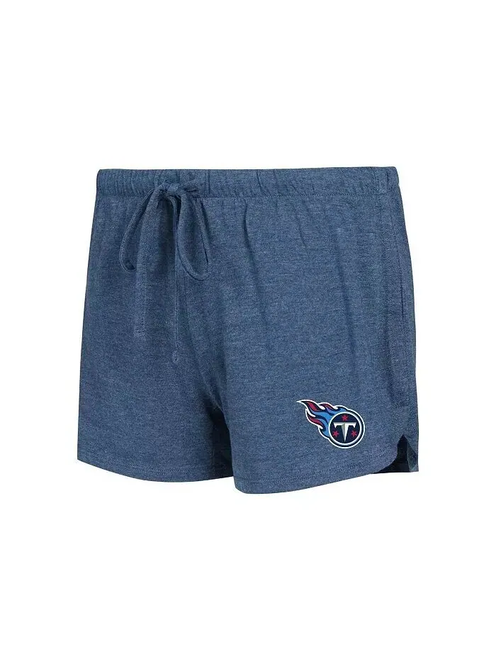 Женский комплект из футболки с длинными рукавами и шорт Tennessee Titans Raglan темно-синего — изображение 3 из 3