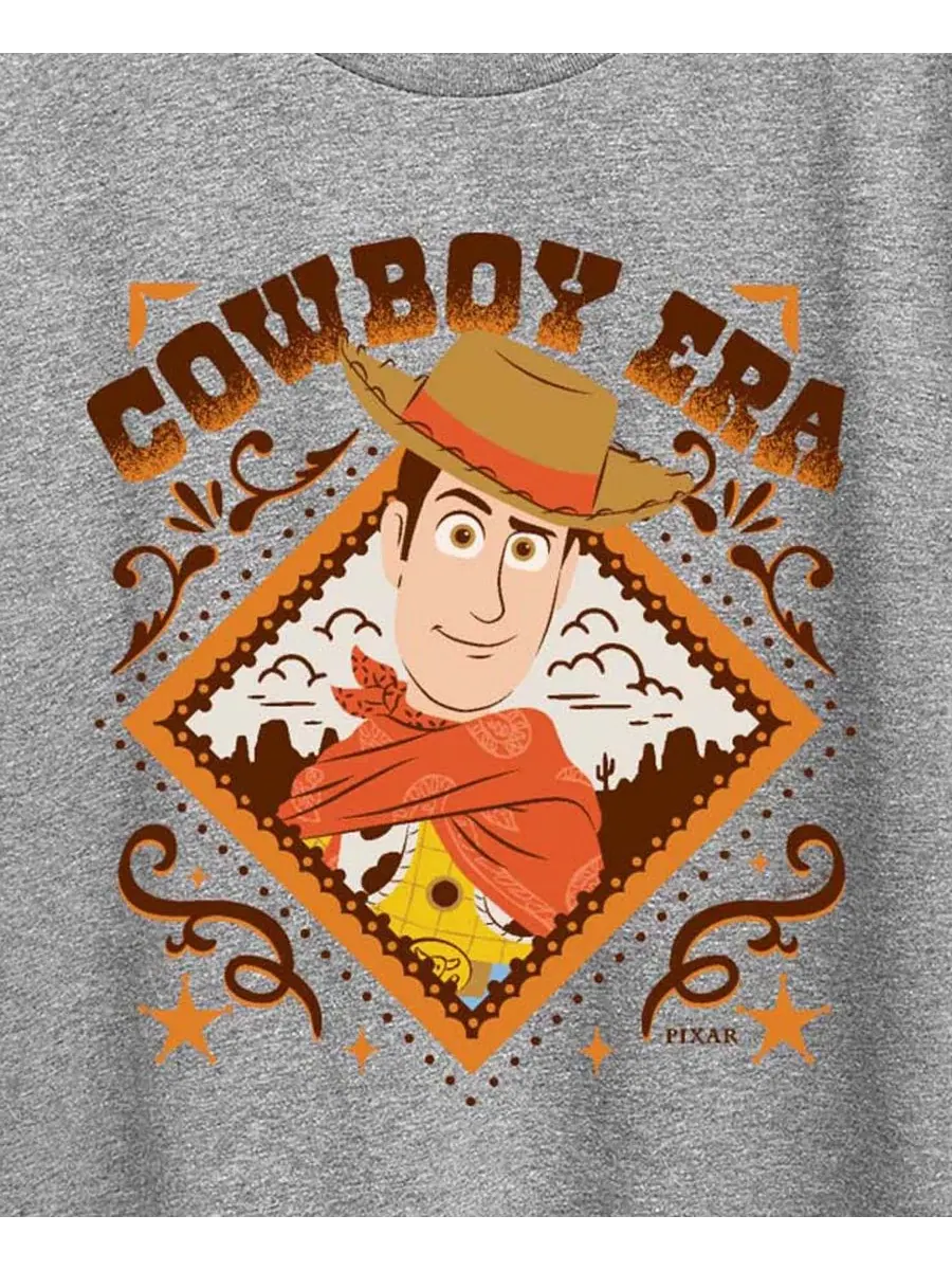 Футболка с принтом Toy Story 5 Cowboy Era Hybrid Apparel — изображение 3 из 3, серый