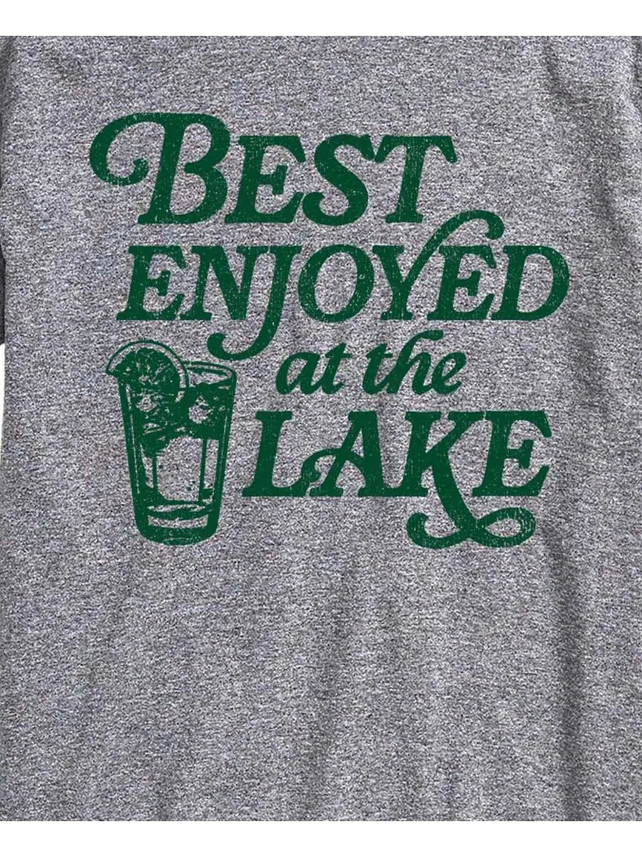 Футболка с принтом Best Enjoyed At The Lake AIRWAVES — изображение 3 из 3, приглушенный