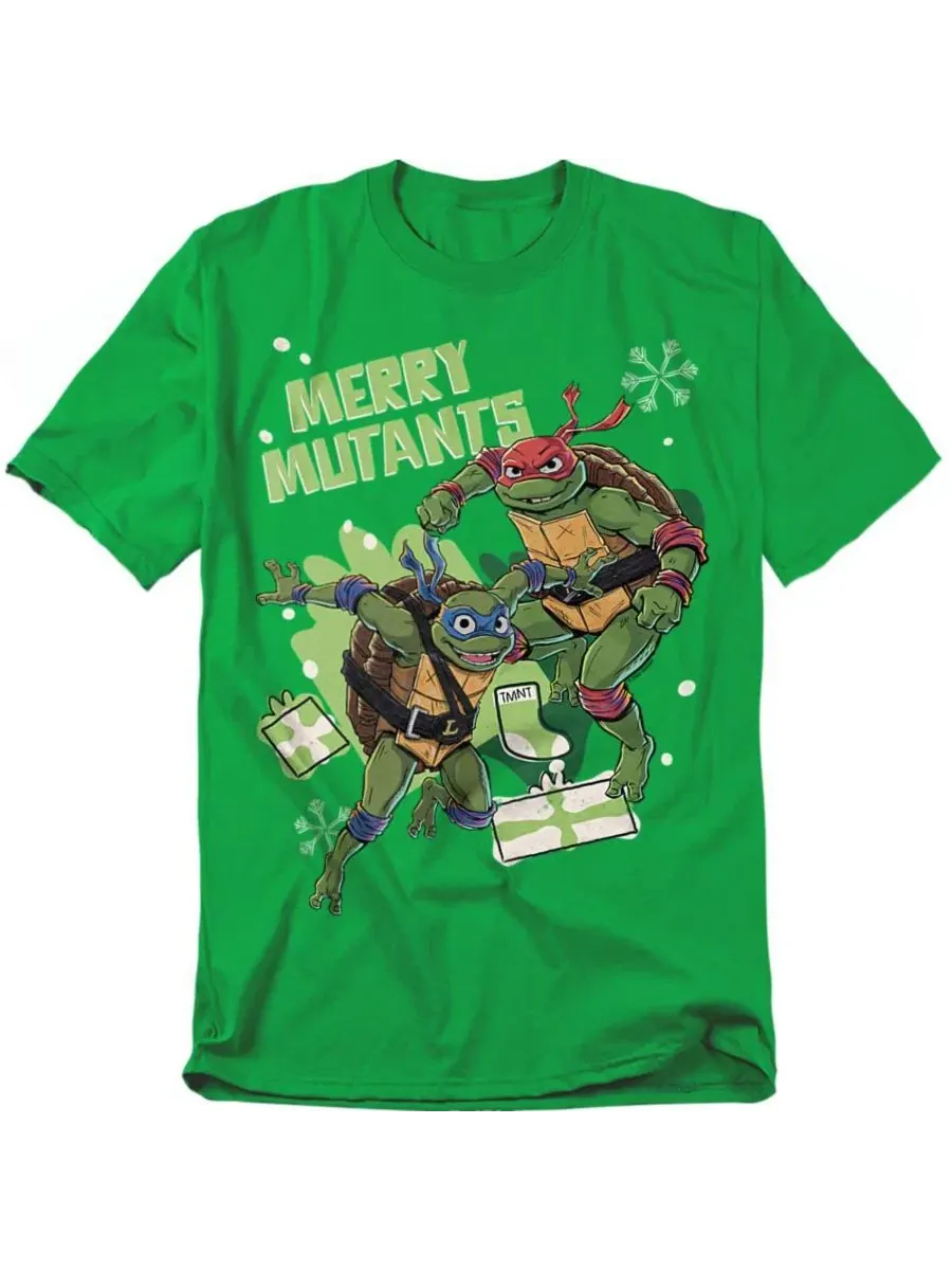 Футболка с длинным рукавом Merry Mutants Christmas Teenage Mutant Ninja Turtles — изображение 1 из 3, зеленый