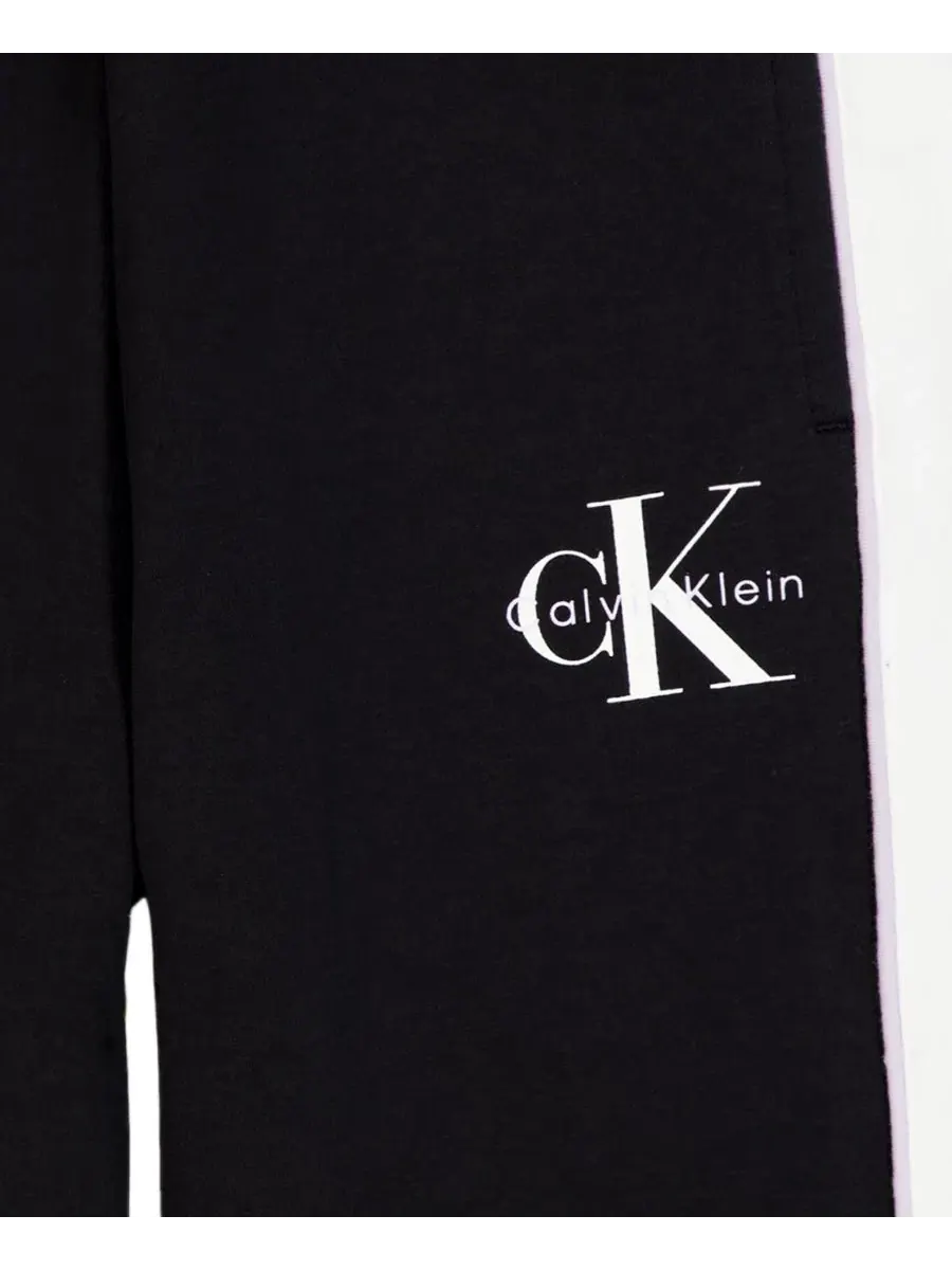 Спортивные брюки с лампасами Calvin Klein — изображение 5 из 5, черный