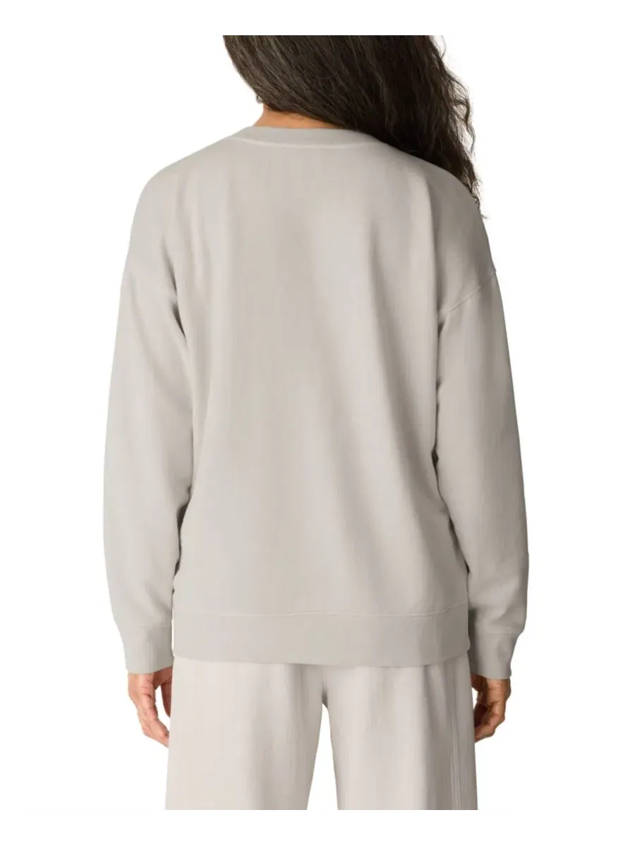 Женский топ оверсайз с длинным рукавом, V-образным вырезом Eileen Fisher — изображение 4 из 4, гипс