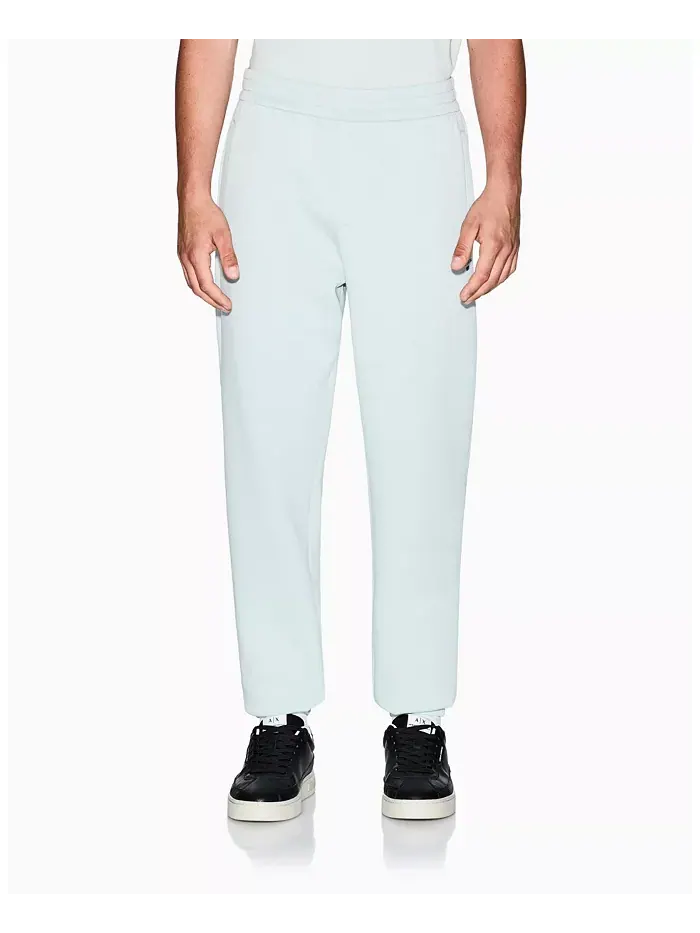 Мужские джоггеры из флиса с манжетами внизу A|X Armani Exchange — изображение 1 из 5, синий