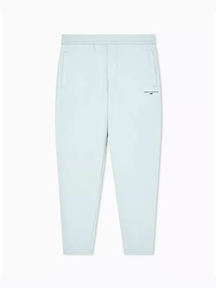 Мужские джоггеры из флиса с манжетами внизу A|X Armani Exchange — изображение 5 из 5, синий