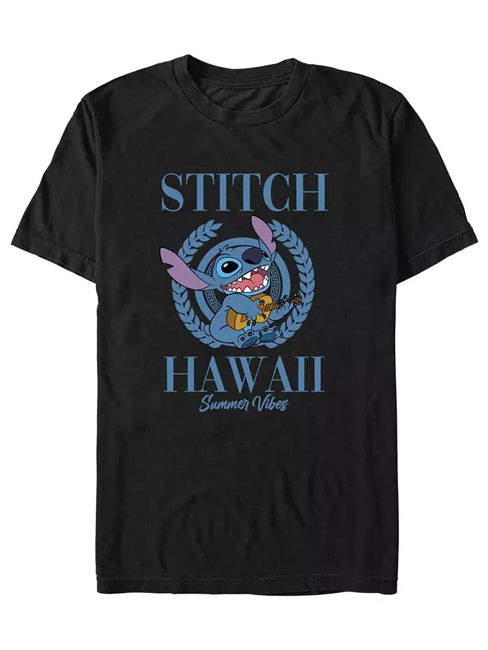 Мужская футболка с принтом Lilo & Stitch Fifth Sun — изображение 1 из 3, черный