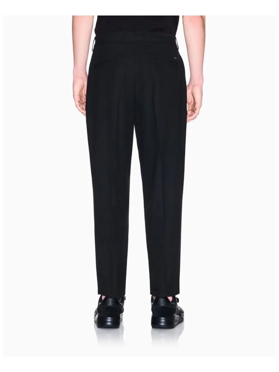 Мужские брюки Night Lab из эластичной шерстяной смеси зауженного кроя A|X Armani Exchange — изображение 2 из 5, черный