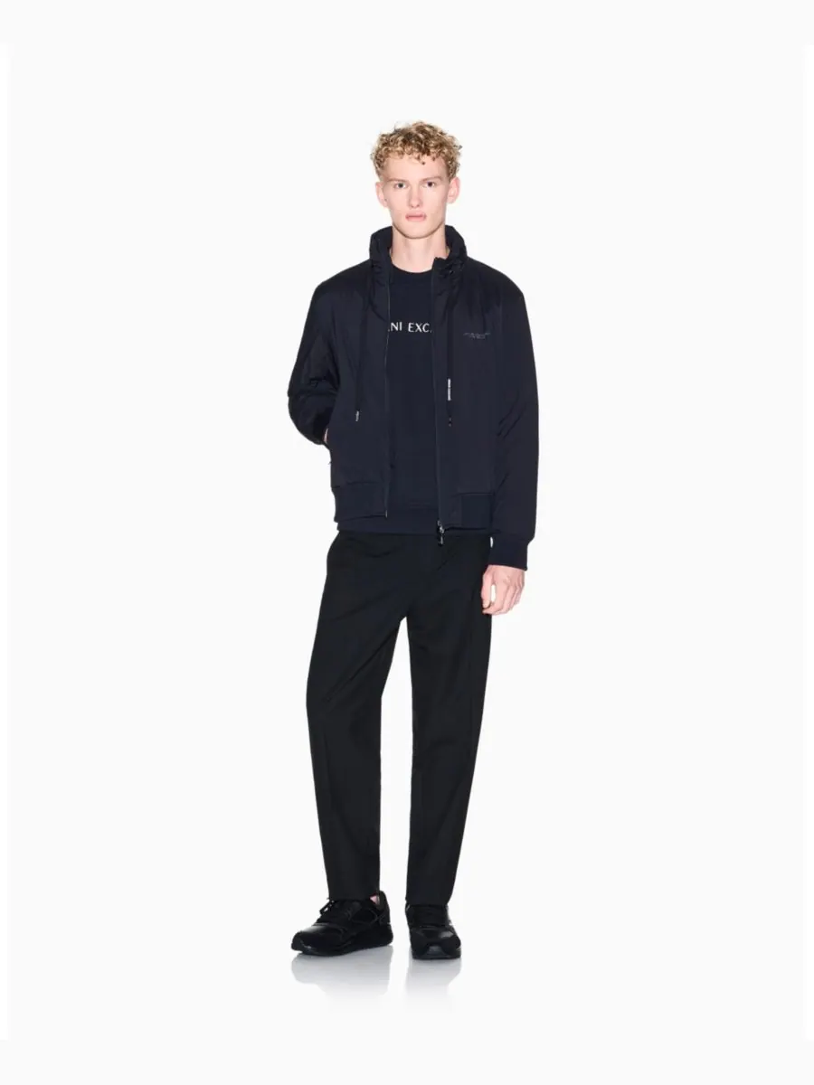 Мужские брюки Night Lab из эластичной шерстяной смеси зауженного кроя A|X Armani Exchange — изображение 3 из 5, черный