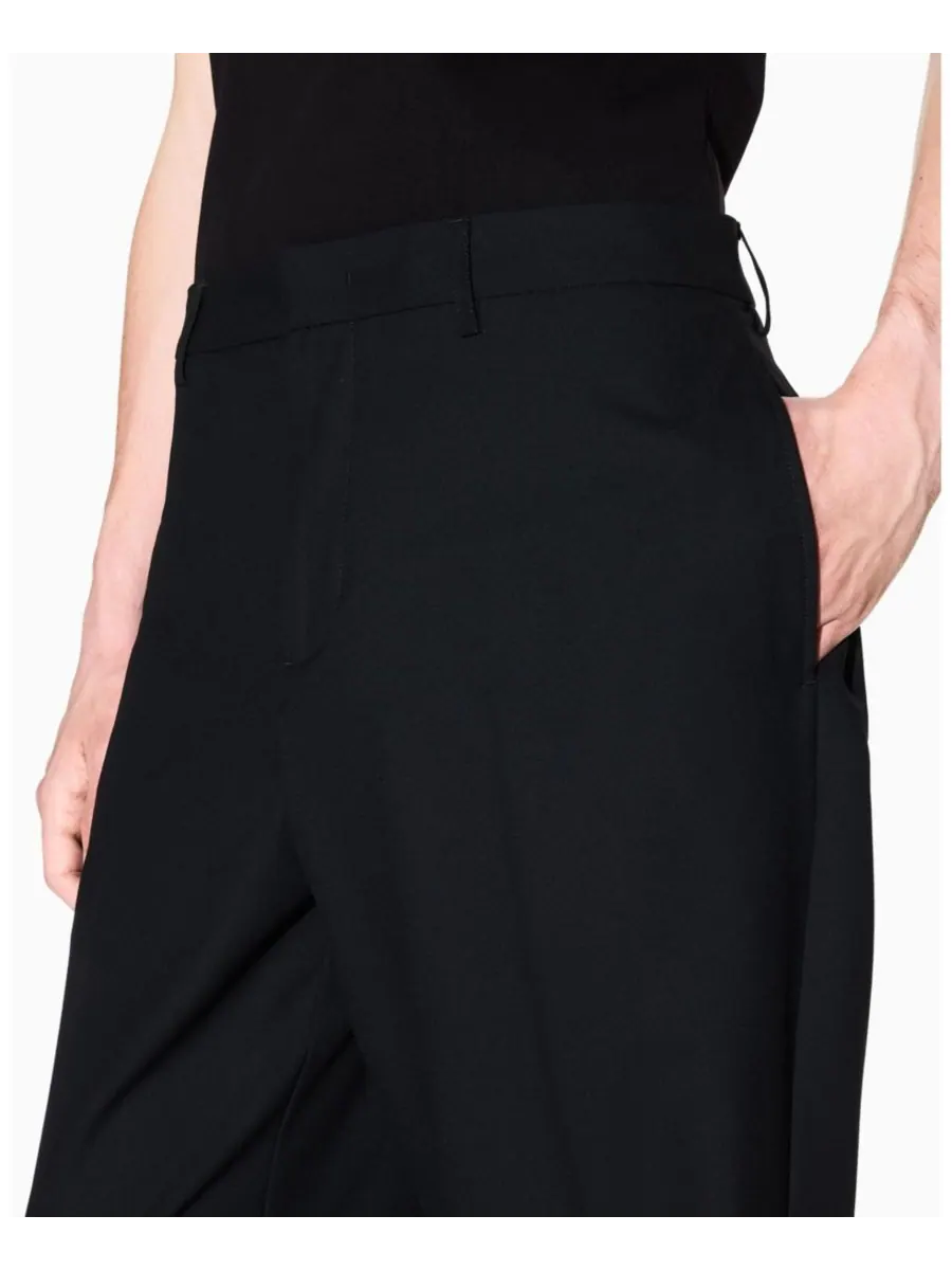 Мужские брюки Night Lab из эластичной шерстяной смеси зауженного кроя A|X Armani Exchange — изображение 4 из 5, черный
