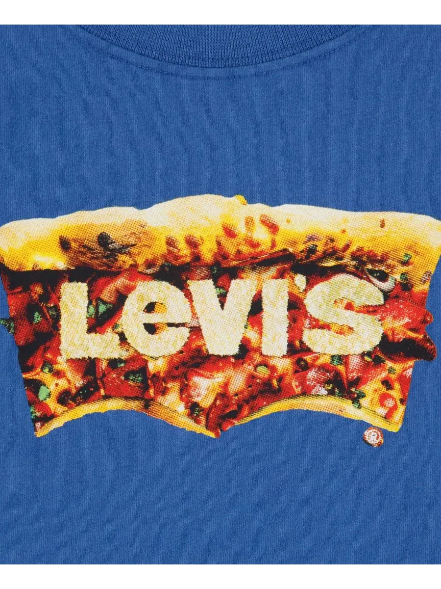 Детская футболка с круглым вырезом и графическим принтом, размер 4-7 Levi's — изображение 3 из 3, синий