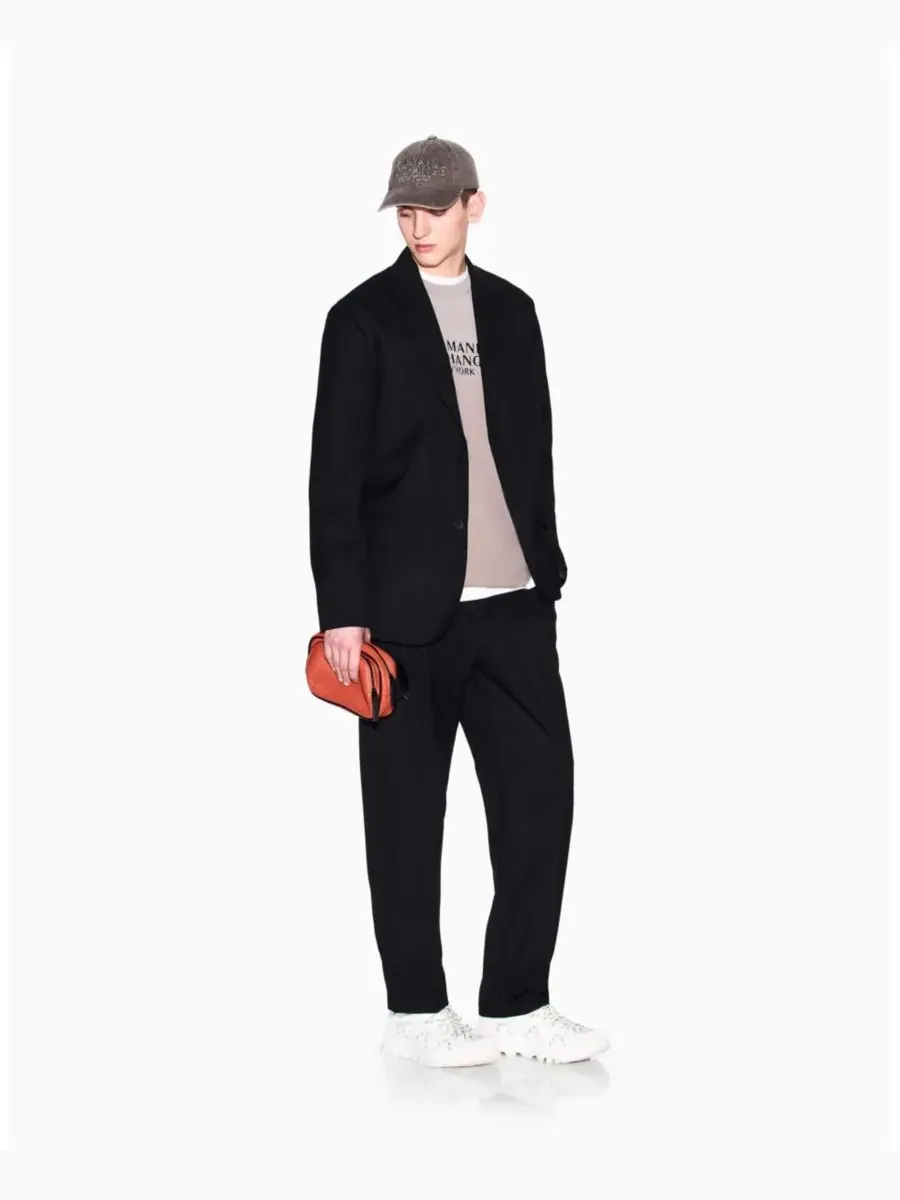 Мужской пиджак стандартного кроя A|X Armani Exchange — изображение 2 из 3, черный