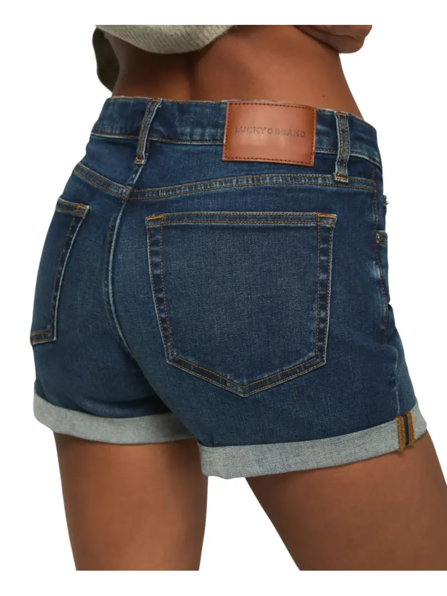 Женские шорты Ava со средней посадкой Lucky Brand, Night Cafe Rolled Wash — изображение 3 из 9