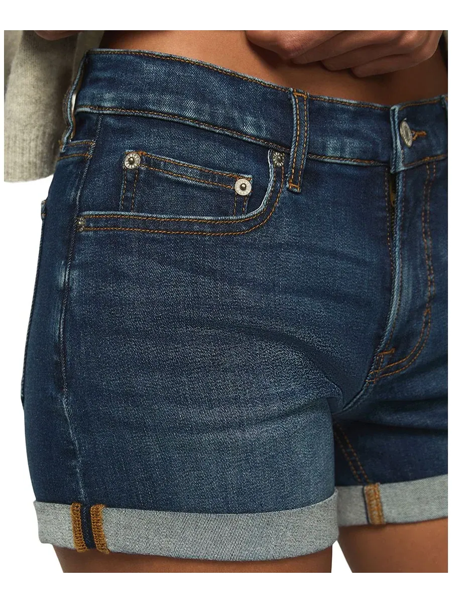 Женские шорты Ava со средней посадкой Lucky Brand, Night Cafe Rolled Wash — изображение 4 из 9