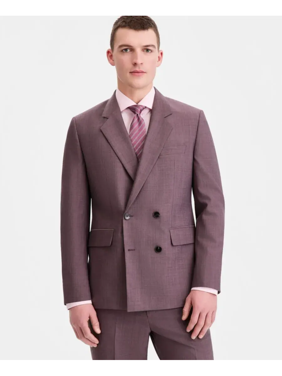 Мужской пиджак современного кроя Hugo Boss — изображение 1 из 5, светлый/коричневый