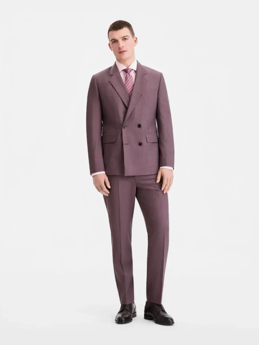 Мужской пиджак современного кроя Hugo Boss — изображение 3 из 5, светлый/коричневый