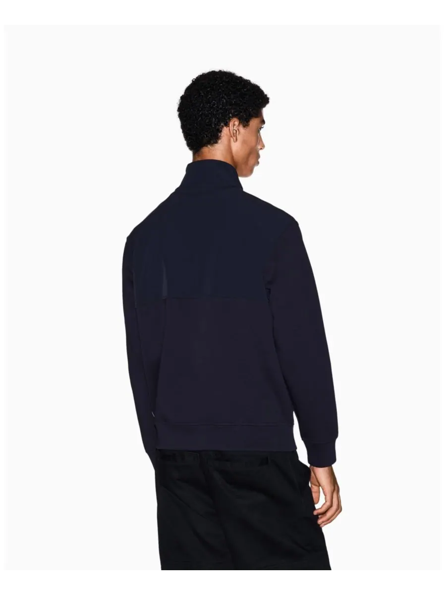 Мужская толстовка на молнии с комбинированным рисунком A|X Armani Exchange — изображение 4 из 5, глубокий темно-синий