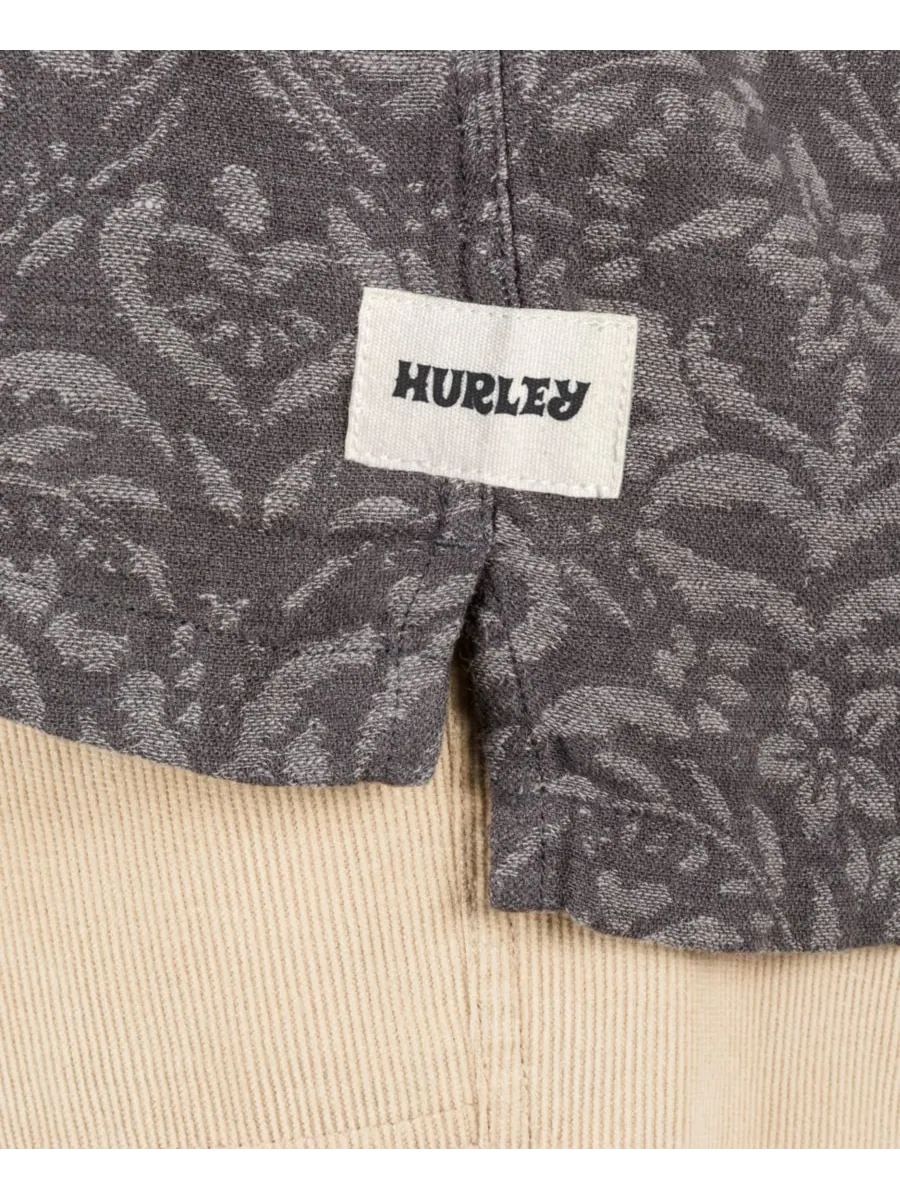 Мужская рубашка с коротким рукавом "Энсинитас" Hurley — изображение 2 из 5, серый