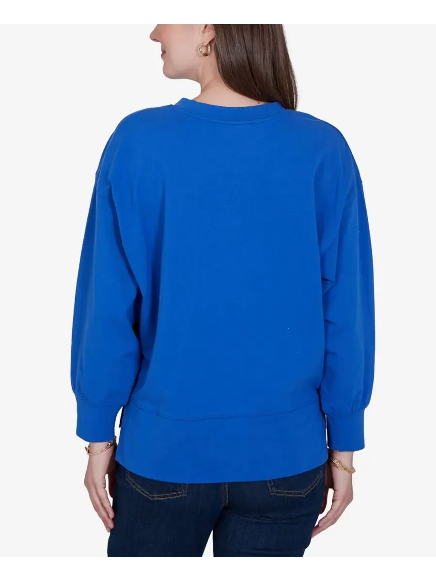 Свитшот с аппликацией Petite Game Day Graphic Crewneck Sweatshirt Ruby Rd. — изображение 5 из 5, мульти