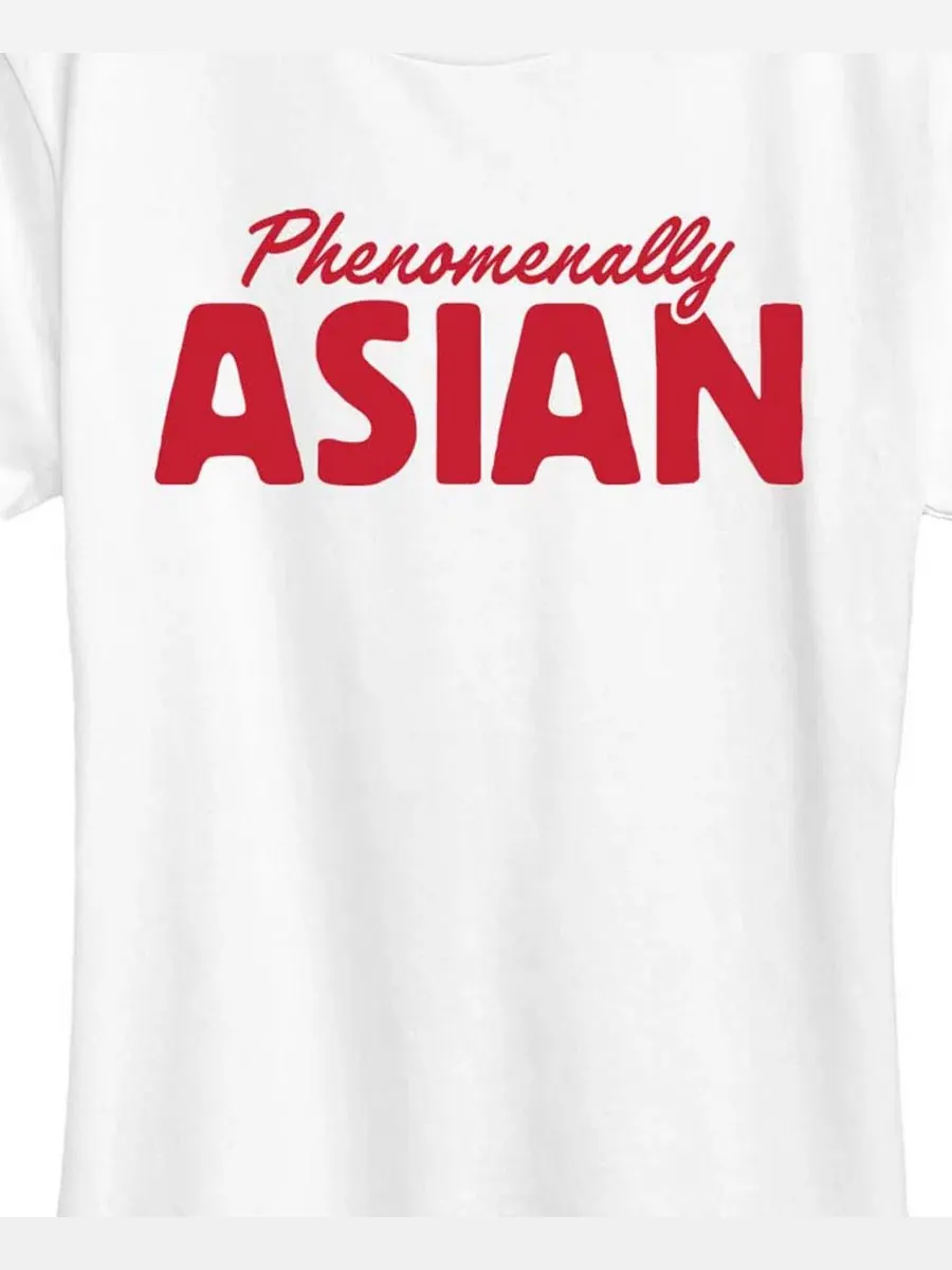 Футболка с принтом Phenomenally Asian Plus Size Hybrid Apparel — изображение 2 из 3, белый