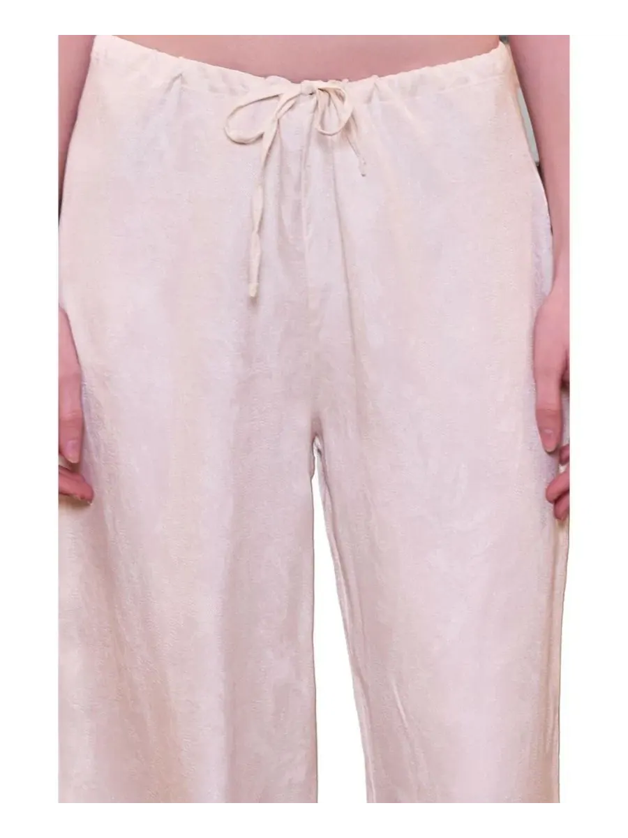 Брюки женские свободного кроя с широкими штанинами Daydreamers Relaxed Wide Leg Pants PCFG — изображение 2 из 7, бежевый