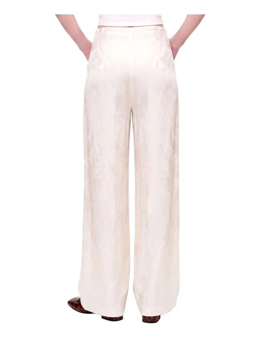 Брюки женские свободного кроя с широкими штанинами Daydreamers Relaxed Wide Leg Pants PCFG — изображение 3 из 7, бежевый