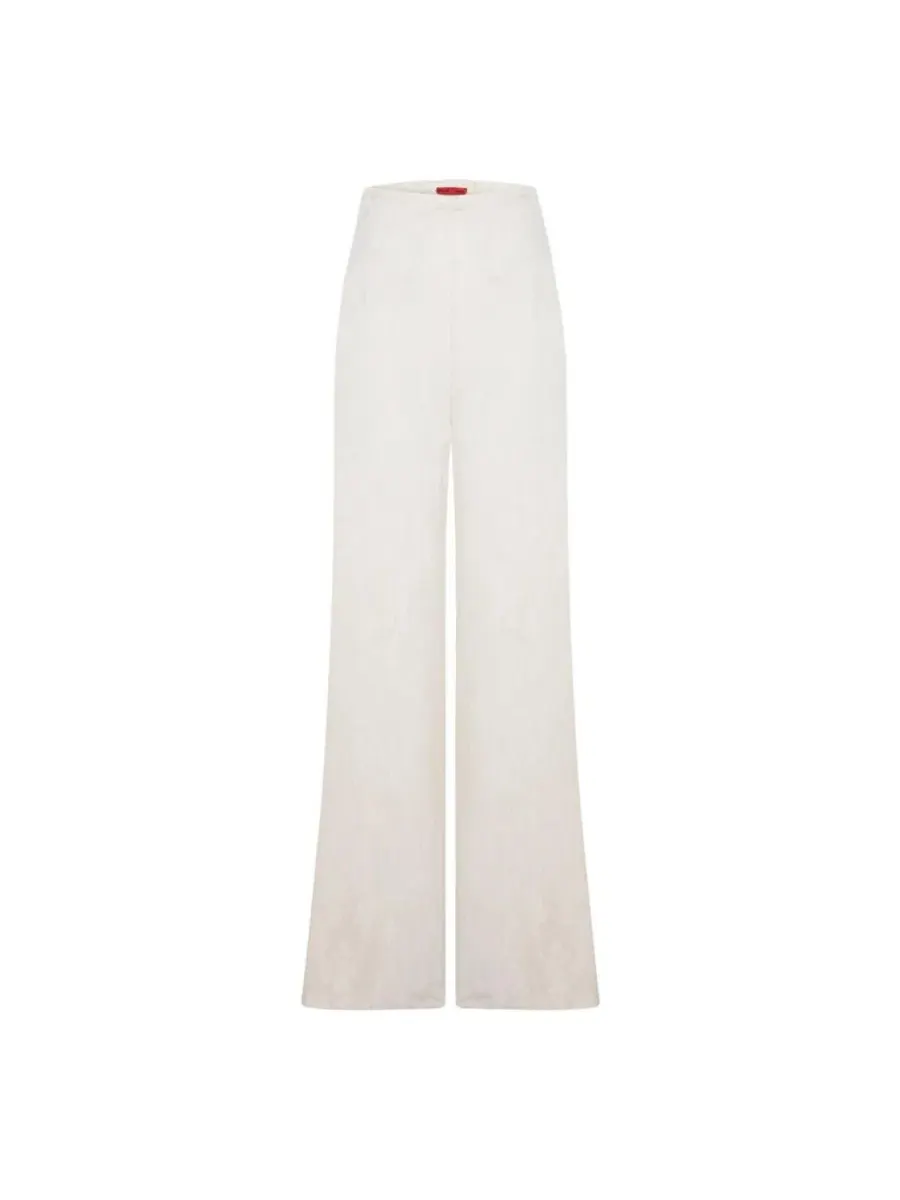 Брюки женские свободного кроя с широкими штанинами Daydreamers Relaxed Wide Leg Pants PCFG — изображение 4 из 7, бежевый