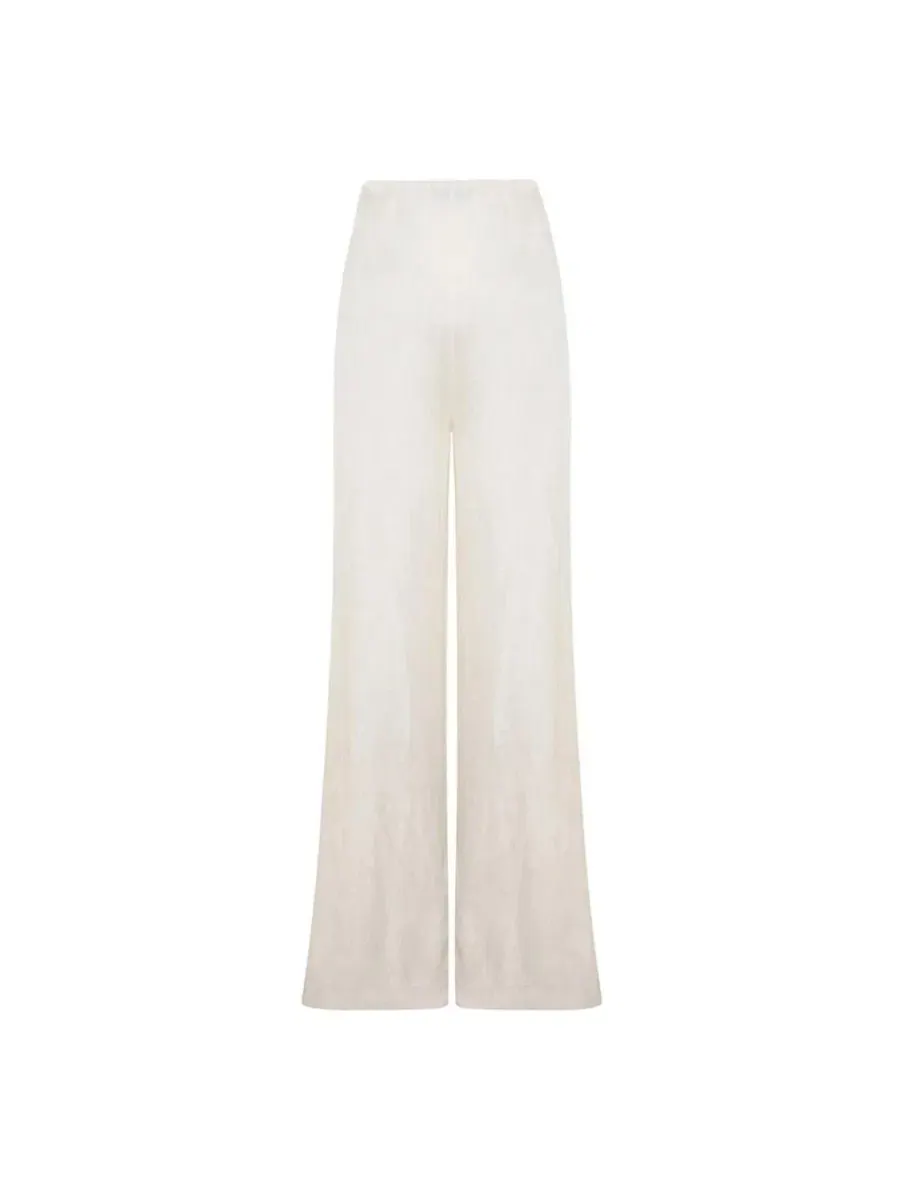 Брюки женские свободного кроя с широкими штанинами Daydreamers Relaxed Wide Leg Pants PCFG — изображение 7 из 7, бежевый