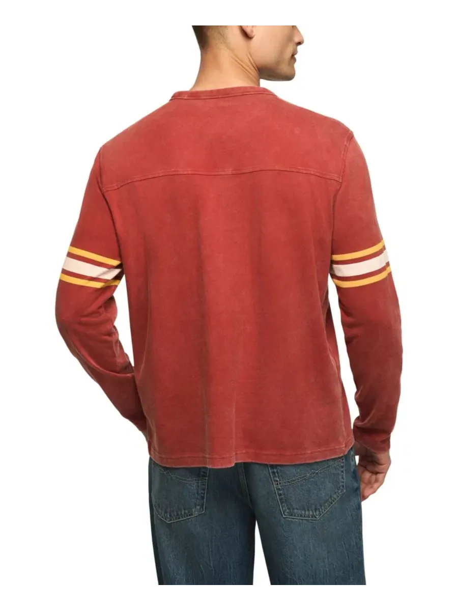 Футболка с длинным рукавом с номером игрока Lucky Brand — изображение 6 из 6, красный