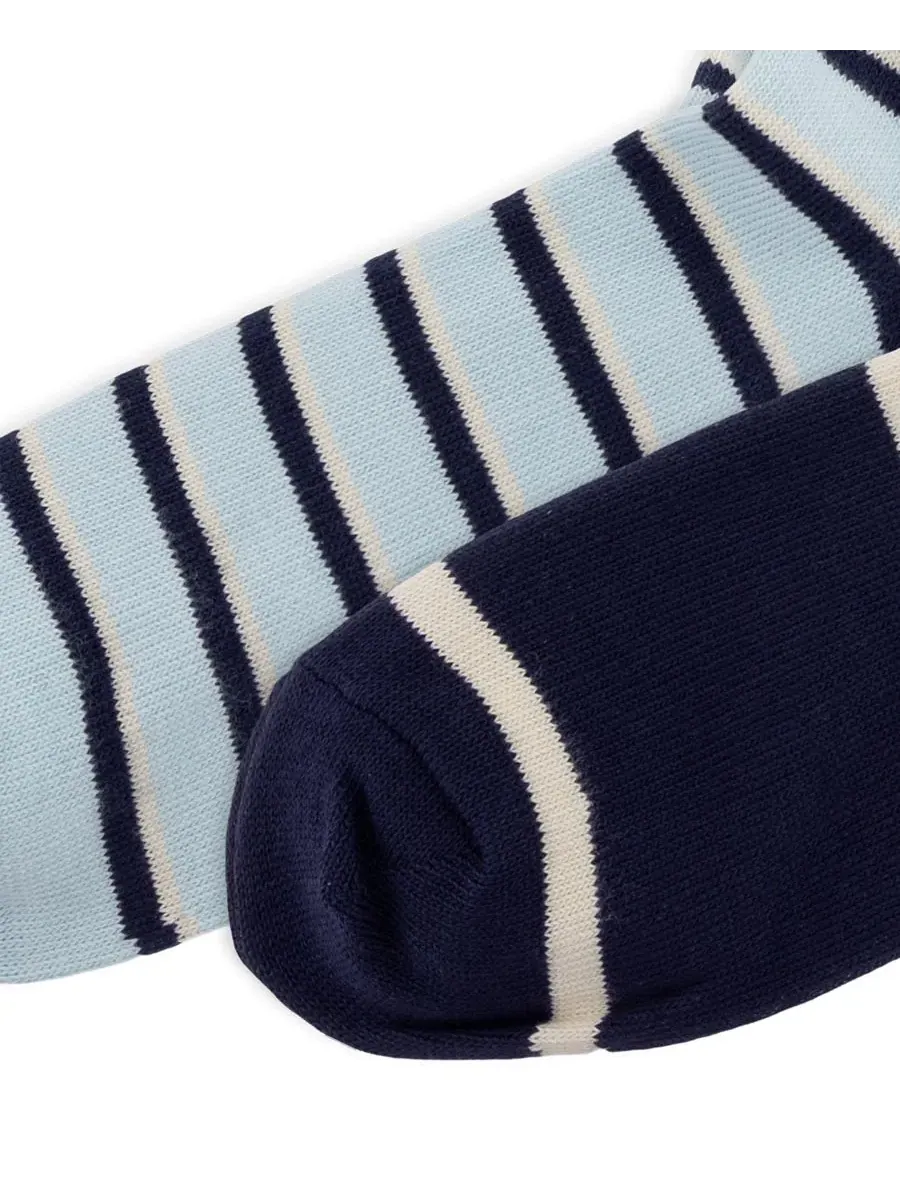 Мужские полосатые носки, комплект из 2 пар Polo Ralph Lauren — изображение 3 из 3, темно-синий/белый