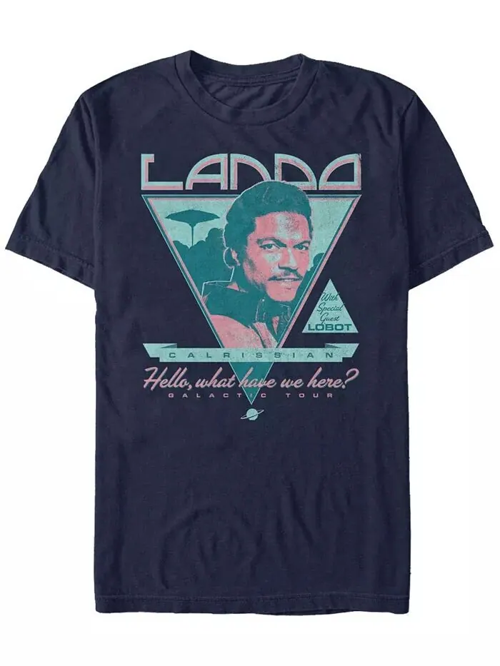 Мужская классическая футболка с коротким рукавом Lando Calrissian Galactic Tour из «Звездных войн» — изображение 1 из 1