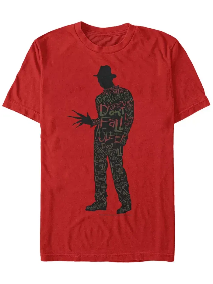 Футболка мужская с коротким рукавом "Nightmare on Elm Street Don't Sleep" Fifth Sun — изображение 1 из 1, красный