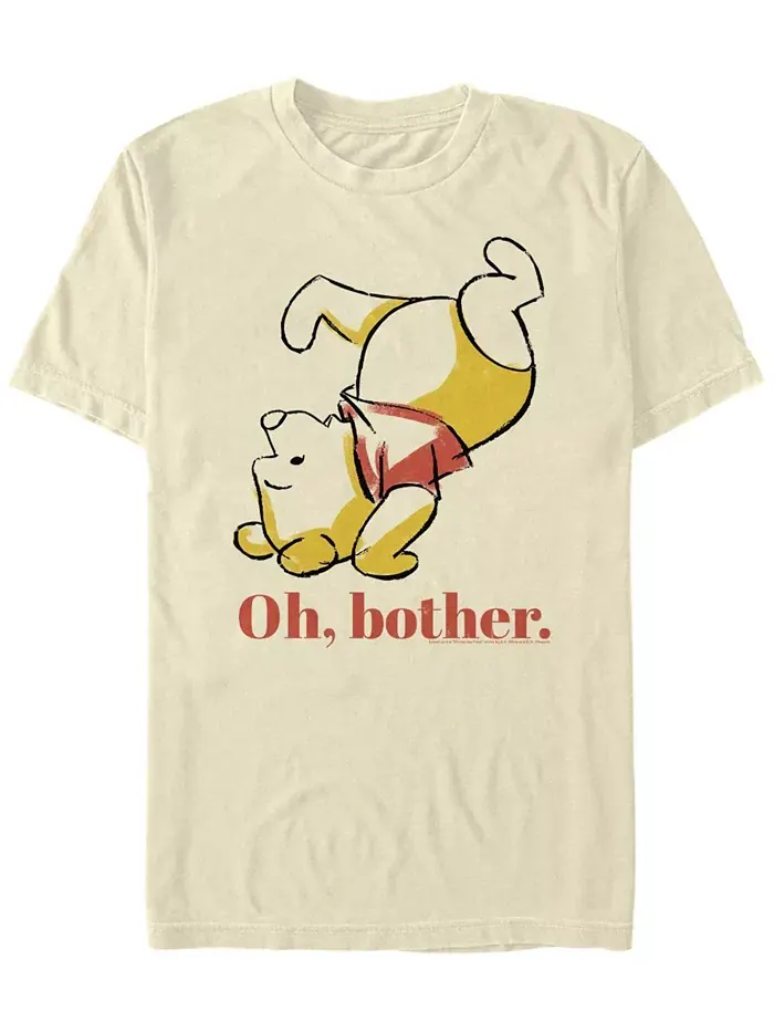Мужская футболка Oh Bother Bear с коротким рукавом Fifth Sun — изображение 1 из 1, прозрачный