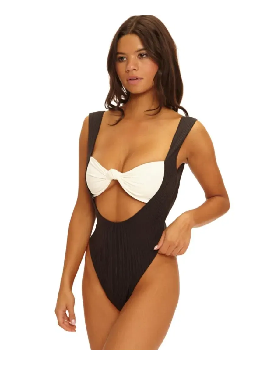 Женский слитный купальник Anchor Skimpy Beach Bunny Swimwear — изображение 2 из 2, черный