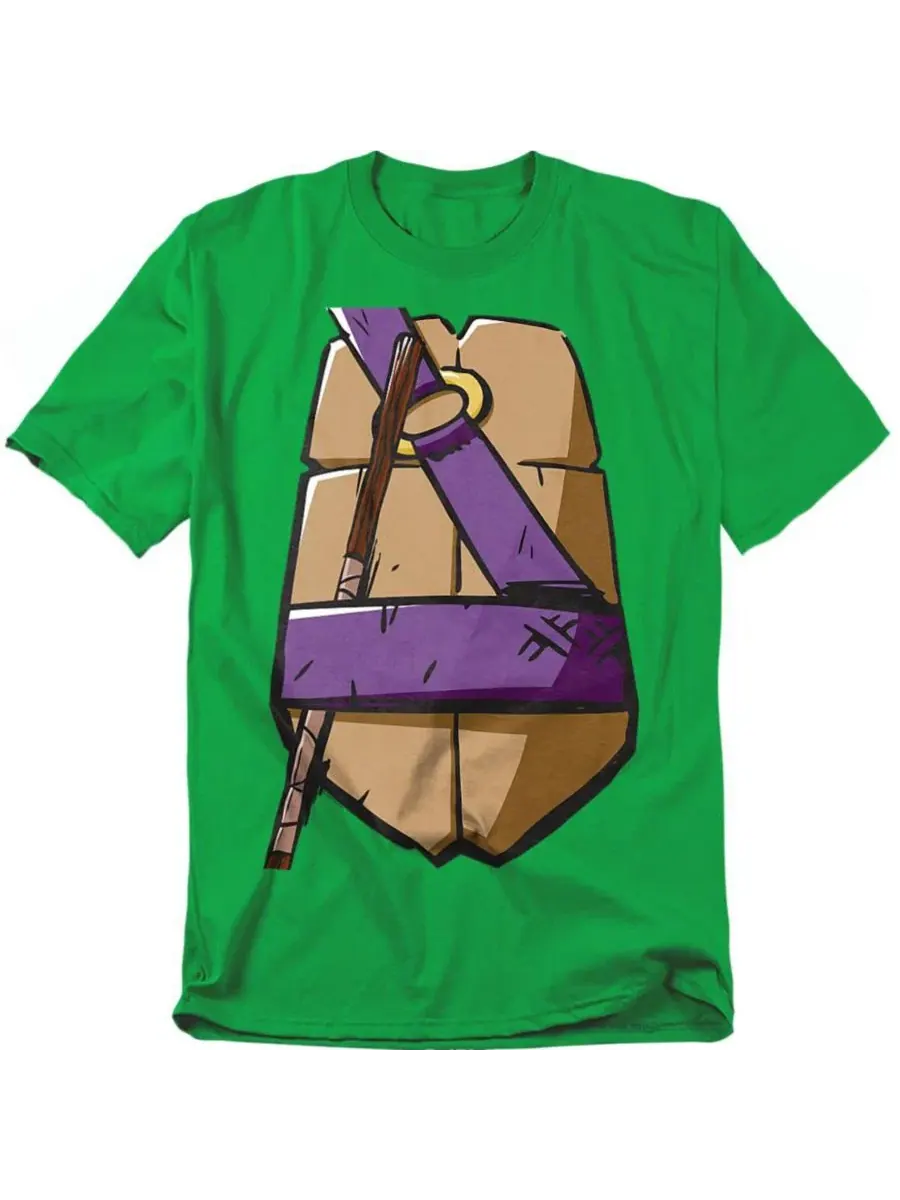 Футболка с принтом Donatello Teenage Mutant Ninja Turtles — изображение 1 из 3, зеленый