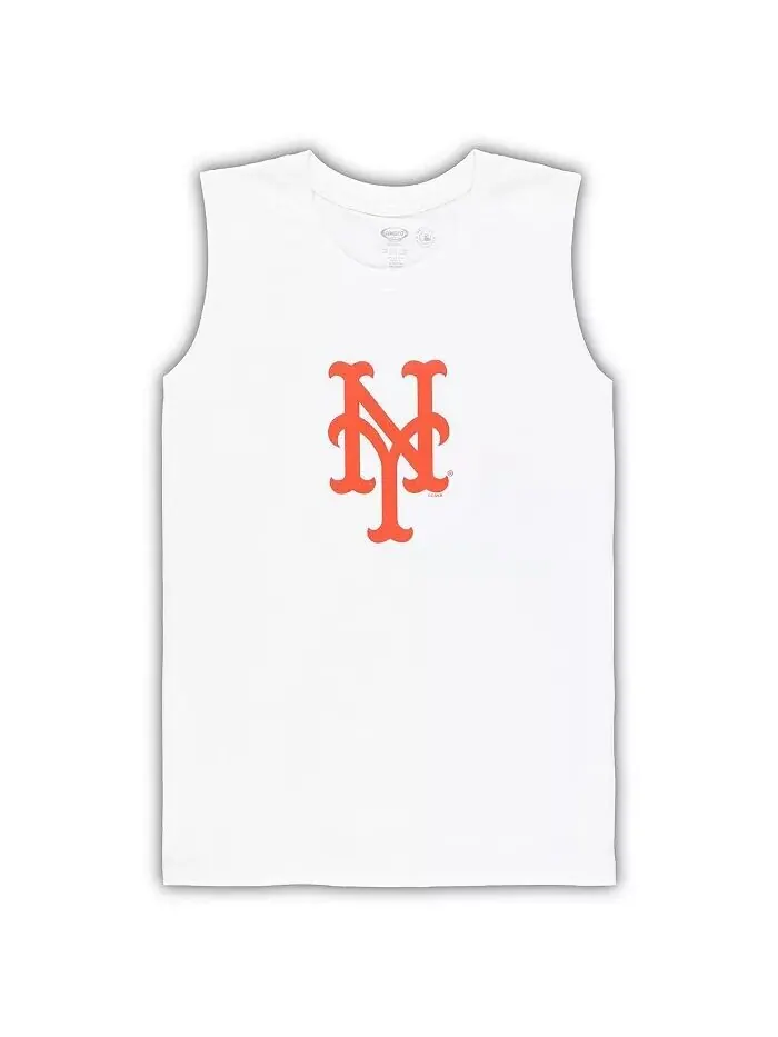 Женский комплект для сна белого цвета Royal New York Mets больших размеров с майкой и шортами — изображение 2 из 3, белый