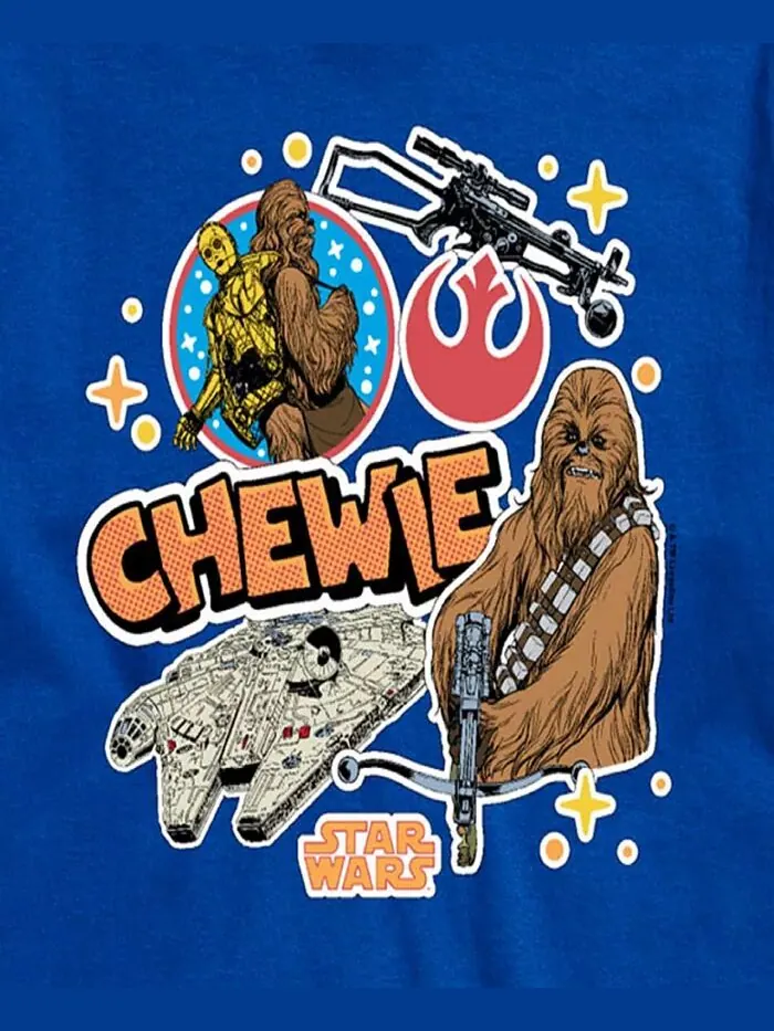 Мужская футболка с коротким рукавом «Звездные войны» Chewie AIRWAVES — изображение 3 из 3, синий