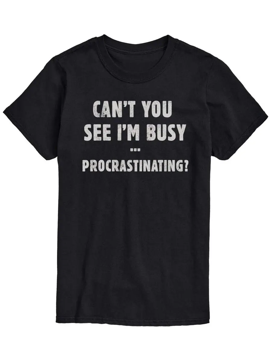 Футболка с коротким рукавом Busy Procrastinating AIRWAVES — изображение 1 из 3, черный